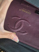Load image into Gallery viewer, CHANEL series 19 2014 Black caviar GHW 11.12 Medium ML Timeless Classic Double Flap Bag
