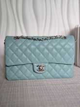 Load image into Gallery viewer, CHANEL 20C series 29 Tiffany Green Caviar LGHW Medium ML Timeless Classic Double Flap Bag
