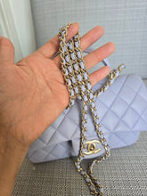 Load image into Gallery viewer, Chanel Light Purple/Lavender Lambskin Aged GHW Mini Rectangular Flap Bag with Top Handle
