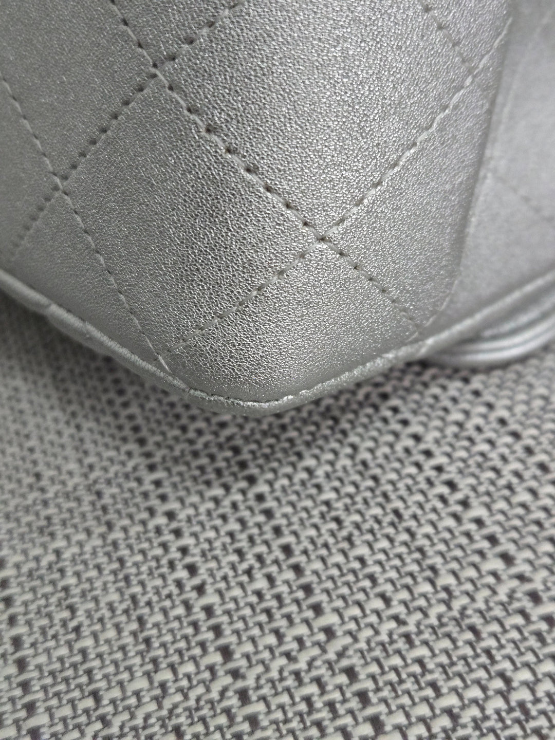 Chanel Series 31 21P 2021 Pre Spring/Summer Collection Iridescent Silver lambskin SHW Square Mini Flap Bag