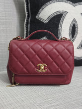 Load image into Gallery viewer, Chanel series 28 2019 19B Collection Burgundy Caviar Business Affinity Flap Bag with Champagne GHW size Medium (8.5 inches/23 cms)
