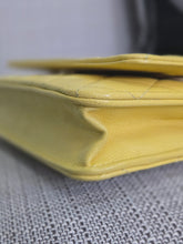 Load image into Gallery viewer, Chanel series 30 2020 Yellow Caviar LGHW Classic Wallet on chain (WOC)

