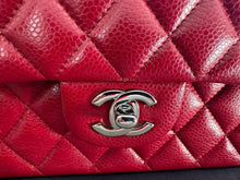 Load image into Gallery viewer, CHANEL 12A series 16 2012 Red Caviar SHW Medium Timeless ML Classic Double Flap Bag
