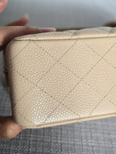 Load image into Gallery viewer, CHANEL series 15 2011/2012 Beige Clair Caviar GHW Medium ML Timeless Classic Double Flap Bag

