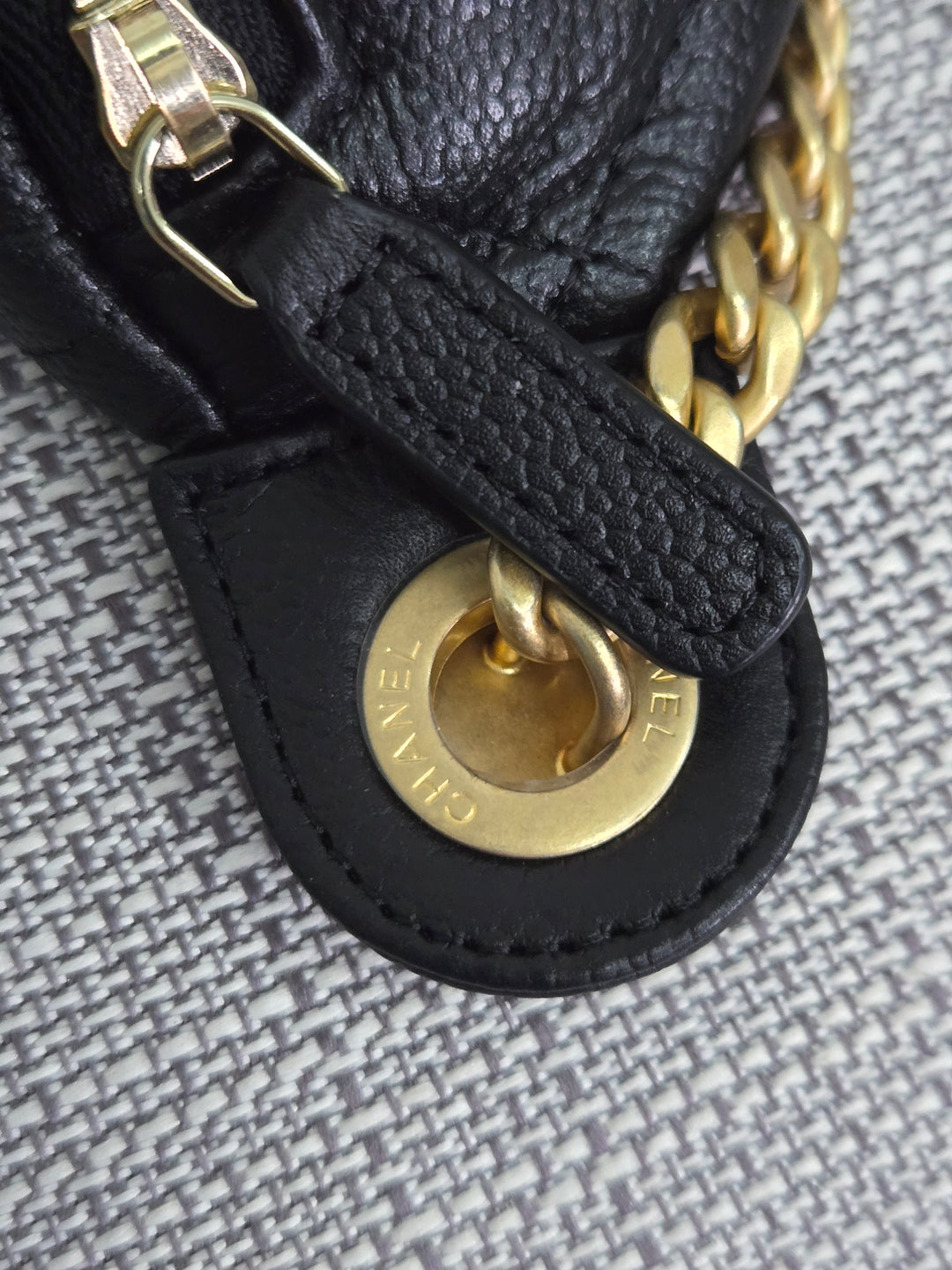 Chanel 24B 2024 Fall/Winter Black Caviar GHW Sweetheart Adjustable chain Waist Bag/Fanny Bag/Bum Bag