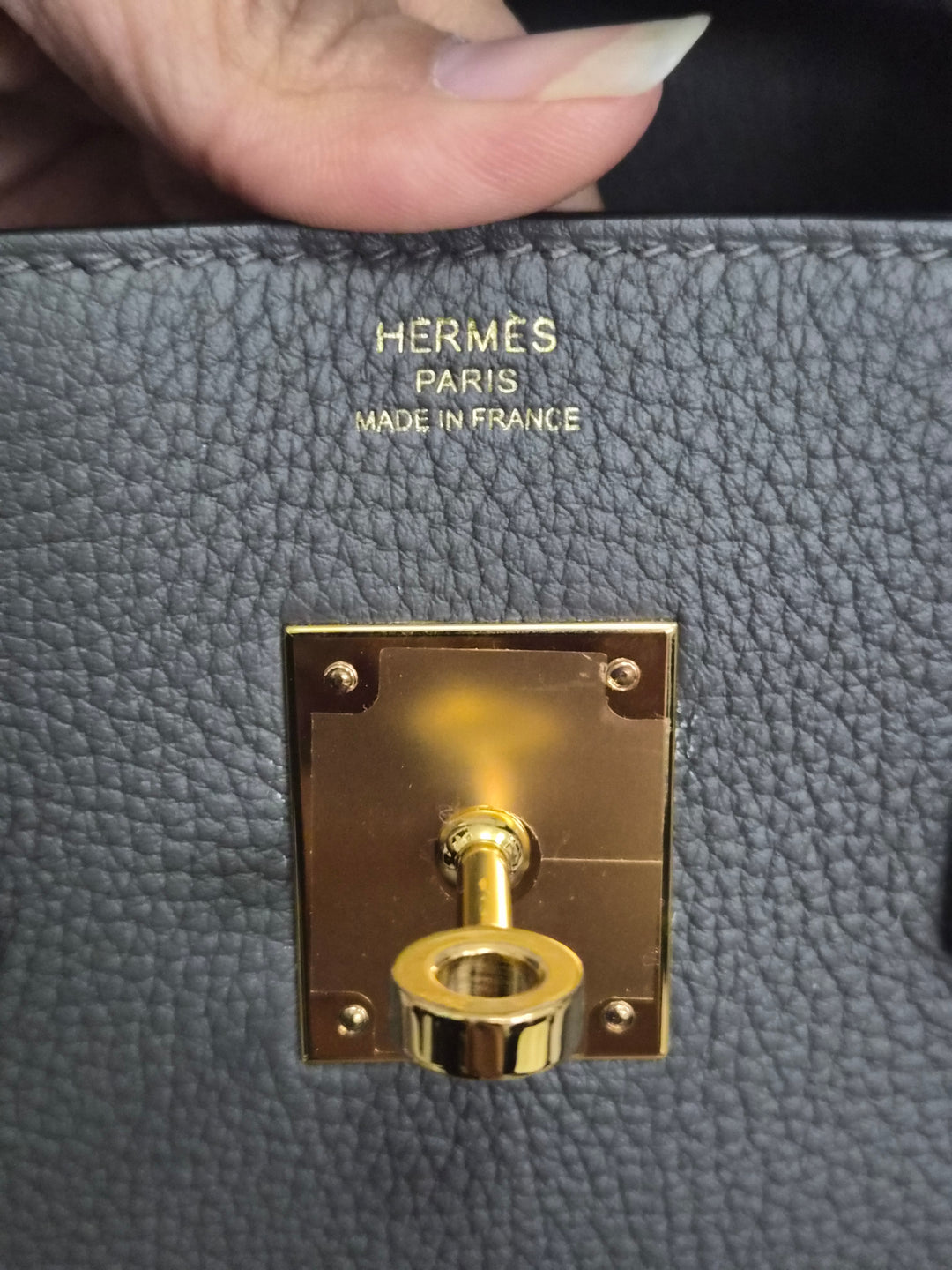 Hermes Birkin 30 Gris Meyer Togo Leather GHW Stamp U (2022)