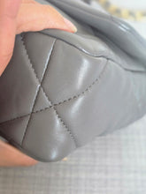 Load image into Gallery viewer, Chanel 19 size Small From 2022 in Dark grey Lambskin Mixed GHW with Silver colourway Flap Bag with Top Handle
