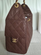 Load image into Gallery viewer, CHANEL 25K Collection Brown Caviar Aged GHW 25 Hobo Bag size SMALL
