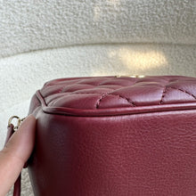 Load image into Gallery viewer, Chanel series 26 Burgundy Calf skin Aged GHW Camera Case bag with top handle
