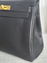 Load image into Gallery viewer, Hermes Noir/Black Epsom Leather GHW Kelly 28 stamp N 2010
