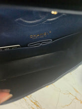 Load image into Gallery viewer, Chanel series 29 20C Collection Navy Caviar Medium ML Classic Double Flap Bag 11.12 with Champagne GHW
