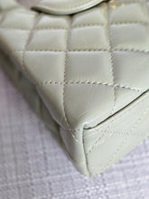 Load image into Gallery viewer, CHANEL Sage Khaki Green Glazed Calfskin Aged GHW Nano Kelly Shopping Bag size Small (19cms)
