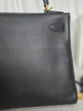 Load image into Gallery viewer, Hermes Noir/Black Epsom Leather GHW Kelly 28 stamp N 2010
