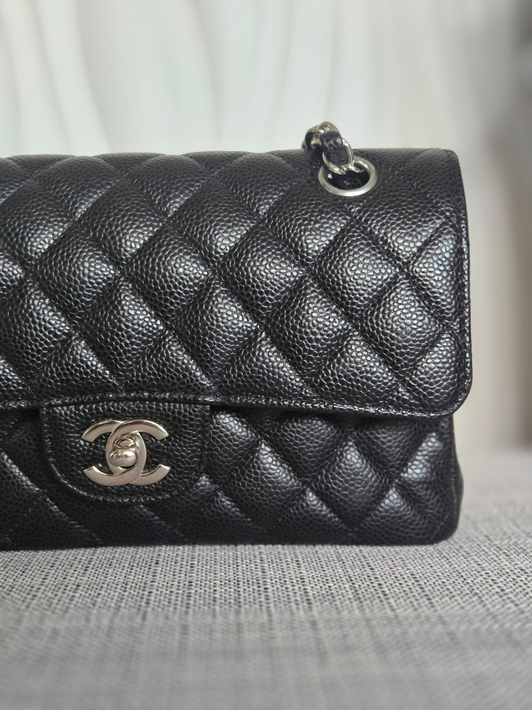 CHANEL series 29 2020 Black Caviar SHW SMALL Timeless Classic Double Flap Bag