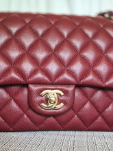 Load image into Gallery viewer, CHANEL 19B collection Series 28 Burgundy Caviar LGHW Medium Timeless Classic Double Flap Bag 11.12
