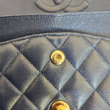 Load image into Gallery viewer, Chanel series 29 20C Navy Caviar Champagne GHW Medium ML Timeless 11.12 Classic Double Flap Bag
