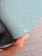 Load image into Gallery viewer, CHANEL 20C series 29 Tiffany Green Caviar LGHW Medium ML Timeless Classic Double Flap Bag
