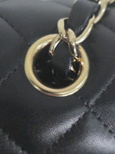 Load image into Gallery viewer, CHANEL Black Lambskin LGHW Mini Rectangular Flap Bag microchipped
