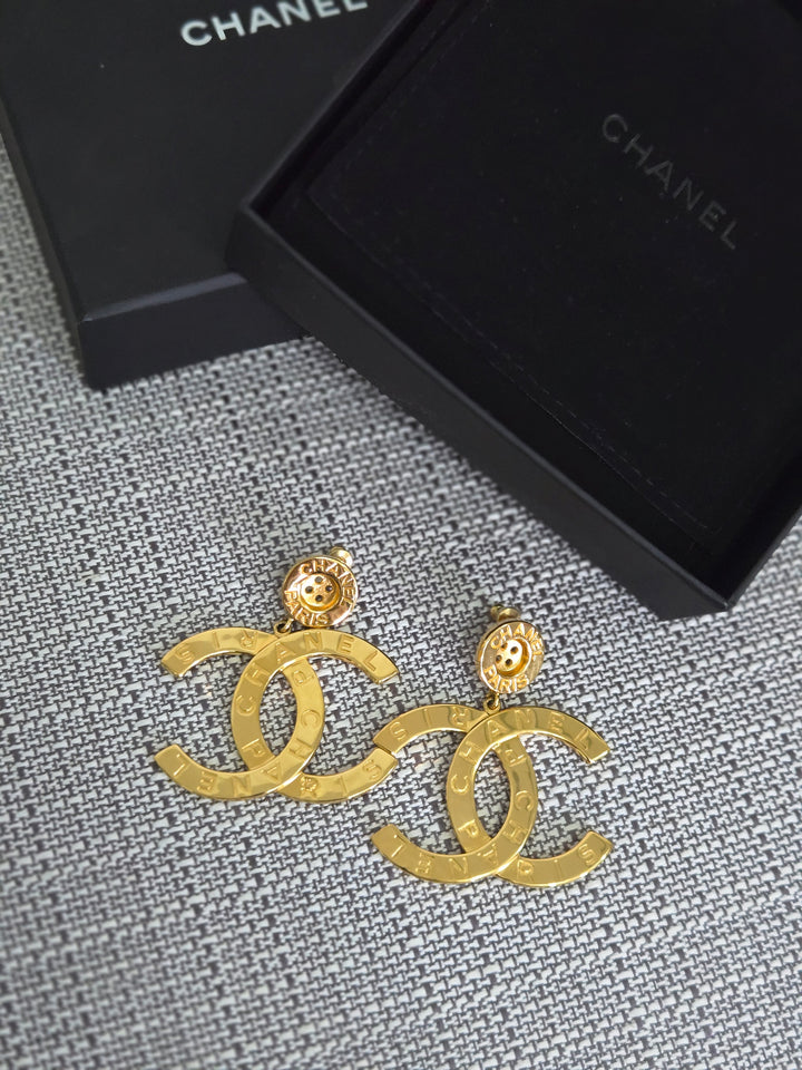 Chanel 20A Collection 2020 Gold XL Earrings