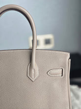 Load image into Gallery viewer, HERMES Etoupe Togo Leather PHW Birkin 30 stamp C 2018
