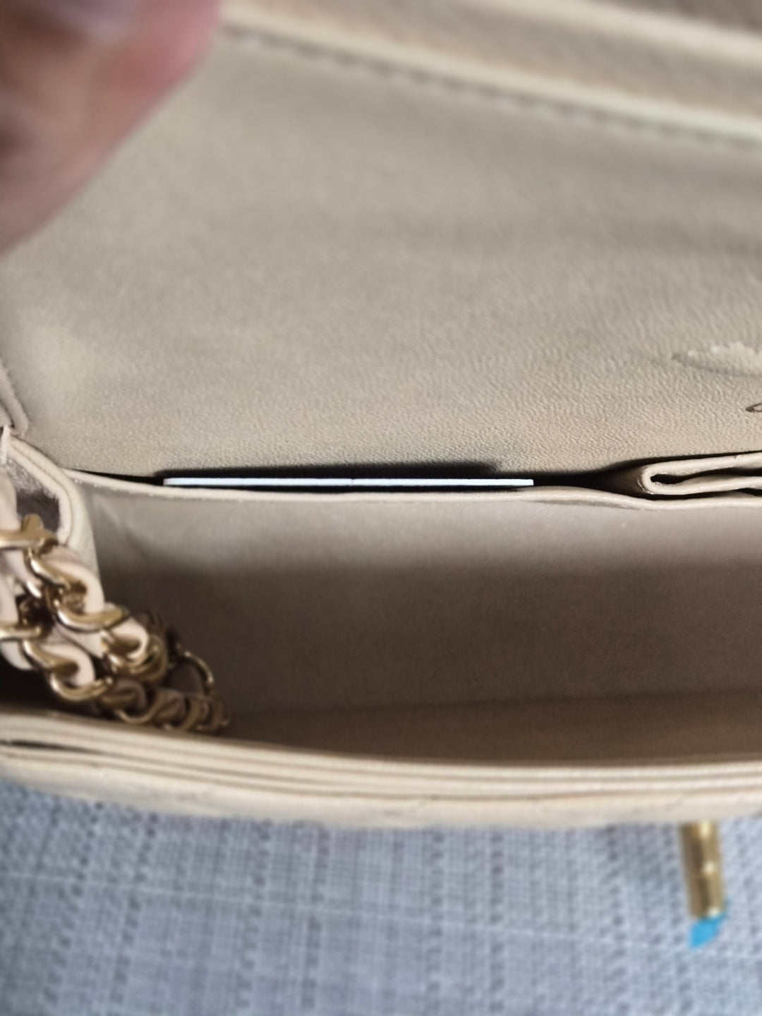 CHANEL series 15 2011/2012 Beige Clair Caviar GHW Medium ML Timeless Classic Double Flap Bag