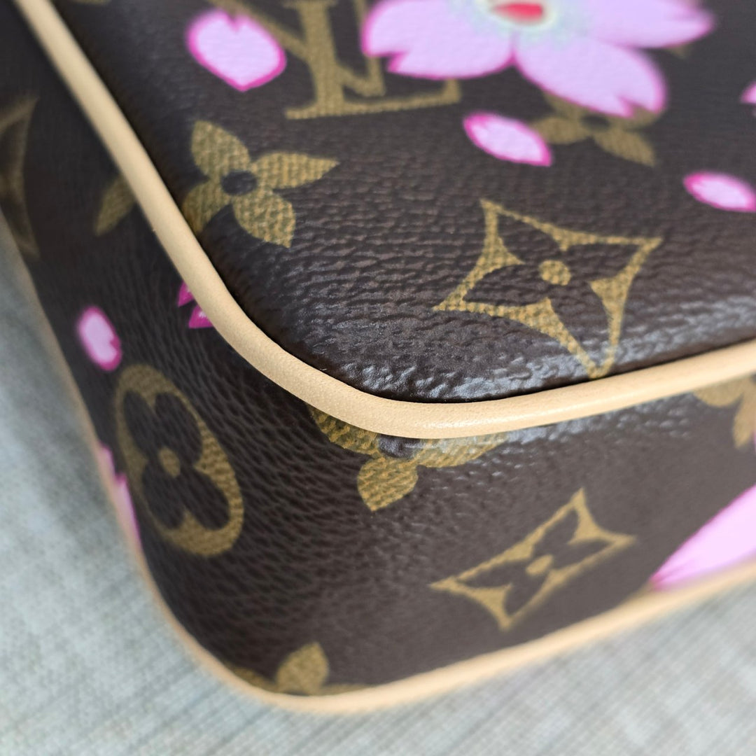 LOUIS VUITTON LV Pochette Accessoires Sakura LV x TM Murakami Monogram Canvas