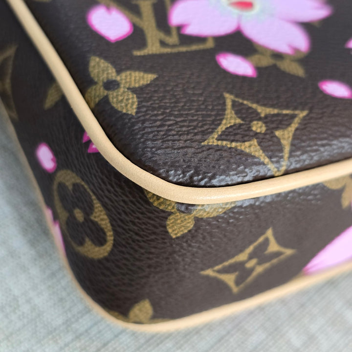 LOUIS VUITTON LV Pochette Accessoires Sakura LV x TM Murakami Monogram Canvas