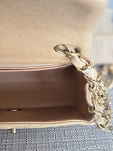 Load image into Gallery viewer, Chanel series 20 15C Collection Pearly Beige Caviar Brushed GHW Square Mini Flap Bag

