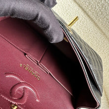 Load image into Gallery viewer, CHANEL Black Caviar GHW Small Timeless Classic Double Flap Bag Microchipped

