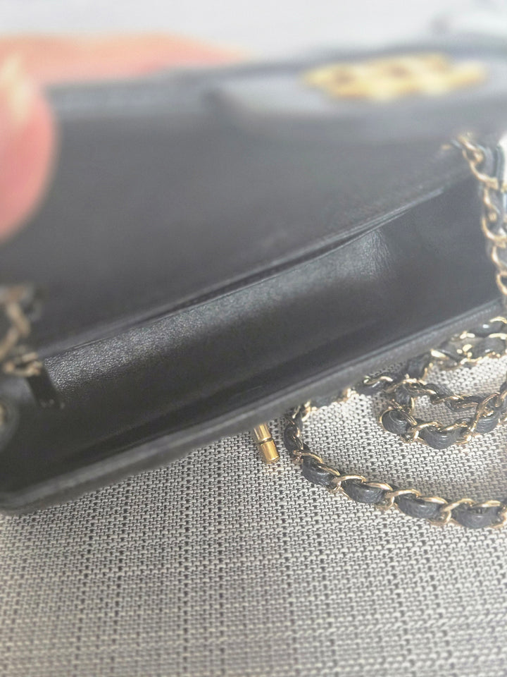 Chanel series 25 2018 Summer/Spring 18S Collection Pearly Dark Grey Caviar LGHW Mini Rectangular Flap Bag