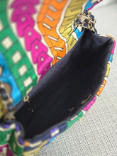 Load image into Gallery viewer, CHANEL 21K Collection 2021 Multicolor Rainbow Quilted Satin Medium Flap Bag LGHW
