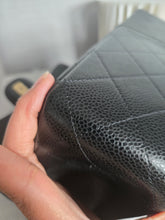 Load image into Gallery viewer, Chanel series 24 Black Caviar GHW Jumbo Timeless Double Flap Bag
