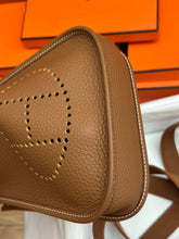 Load image into Gallery viewer, HERMES Gold Clemance Leather with GHW Mini Evelyne 16 TPM with detachable strap stamp W 2025
