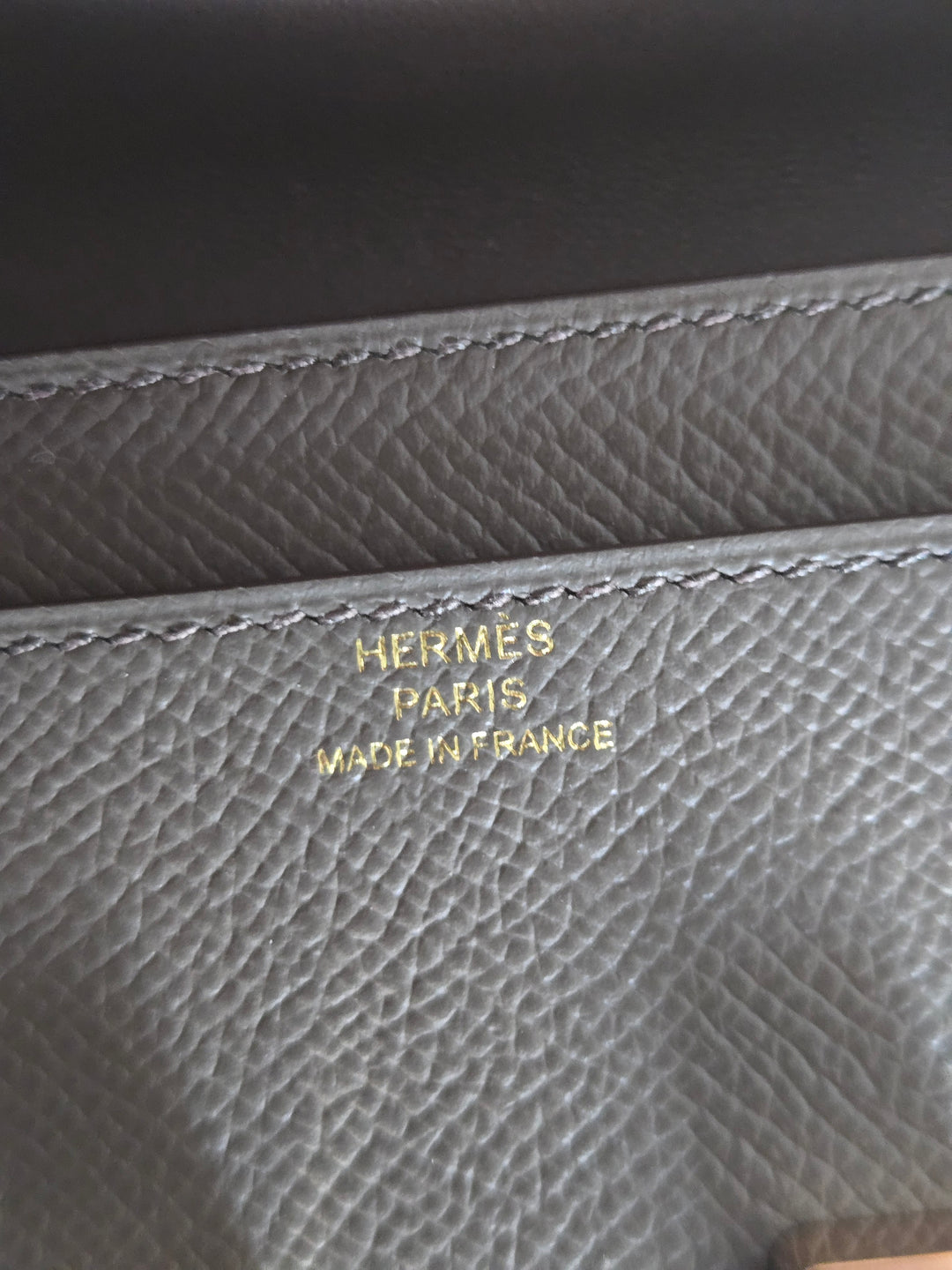 Hermes Constance to Go Long Wallet in Gris Etain Epsom Leather GHW Stamp Z 2021