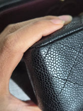Load image into Gallery viewer, CHANEL series 19 2014 Black caviar GHW 11.12 Medium ML Timeless Classic Double Flap Bag
