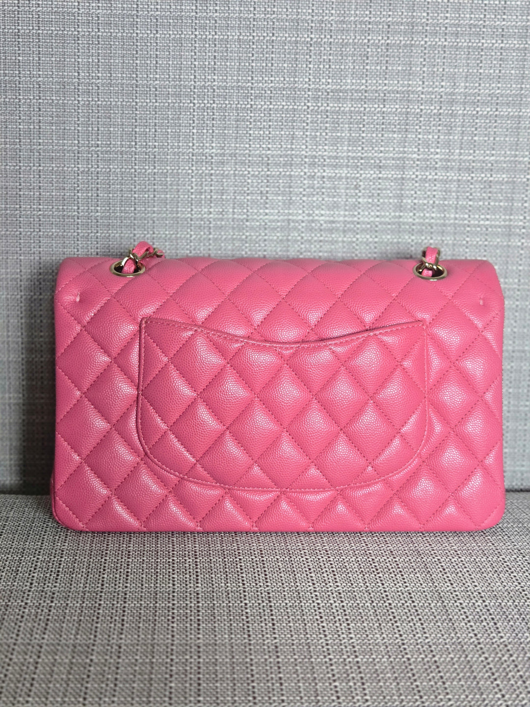 Chanel series 27 19C Collection Barbie Pink Caviar LGHW Medium ML Timeless Classic Double Flap Bag
