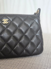 Load image into Gallery viewer, CHANEL new style Clutch/Wallet on Chain WOC in Black caviar LGHW and Burgundy lining 2025
