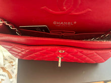 Load image into Gallery viewer, CHANEL 12A series 16 2012 Red Caviar SHW Medium Timeless ML Classic Double Flap Bag
