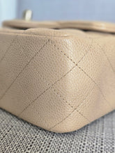 Load image into Gallery viewer, Chanel series 20 15C Collection Pearly Beige Caviar Brushed GHW Square Mini Flap Bag
