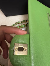 Load image into Gallery viewer, CHANEL 23C 2023 Apple Green caviar LGHW Medium Timeless Classic Double Flap Bag
