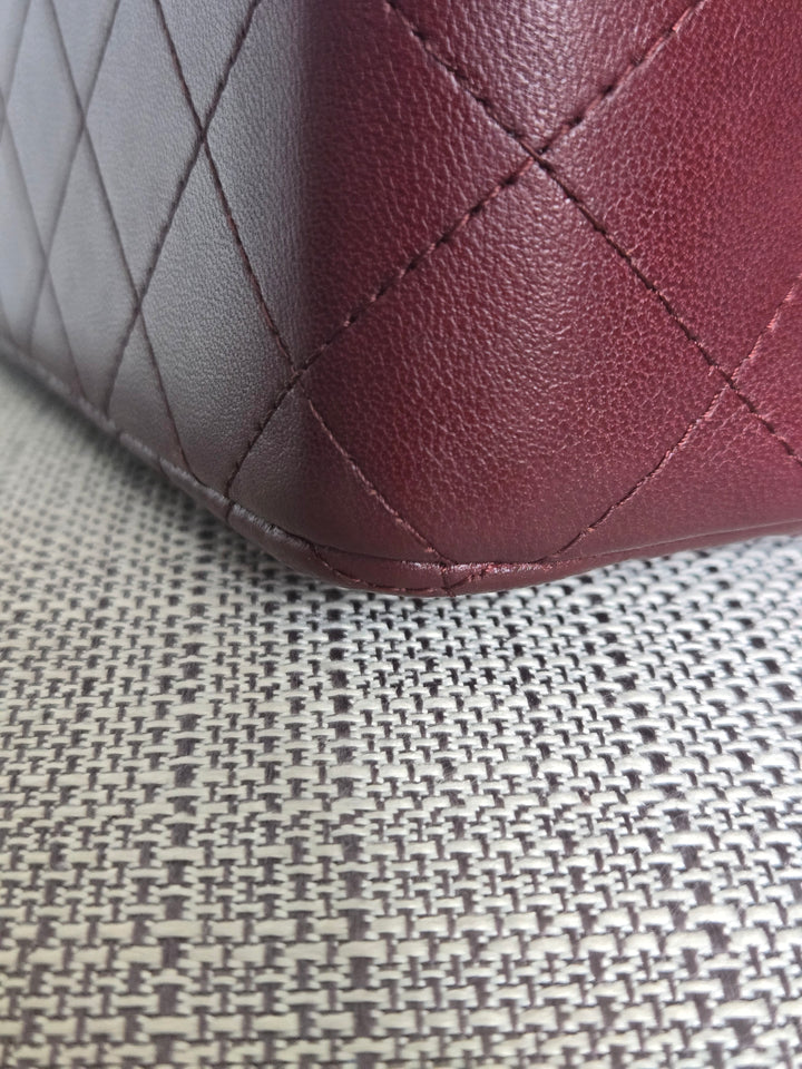 Chanel series 21 2015 15B Collection Burgundy Lambskin GHW Mini Rectangular Flap Bag