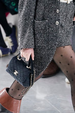 Load image into Gallery viewer, Chanel series 31 2020 20K collection Runway Crystal CC Black Velour Velvet LGHW Mini Coco Handle Flap Bag
