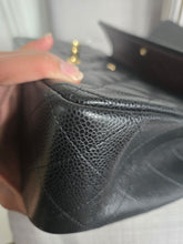 Load image into Gallery viewer, Chanel series 24 Black Caviar GHW Jumbo Timeless Double Flap Bag

