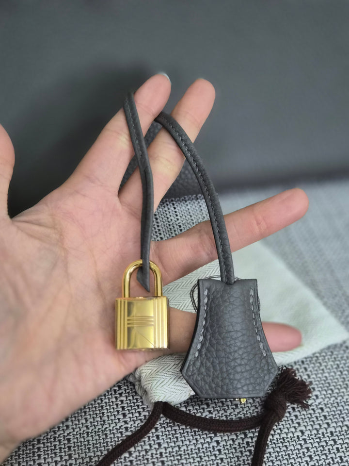 Hermes Birkin 30 Gris Meyer Togo Leather GHW Stamp U (2022)