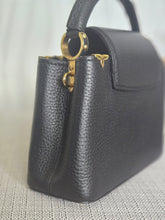 Load image into Gallery viewer, LOUIS VUITTON LV Capucines Mini Flower Crown Line in Black Taurillon Leather with detachable strap 2023
