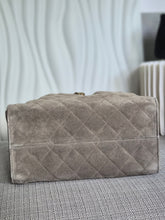Load image into Gallery viewer, CHANEL 25 Size Small 25K collection Dark Grey Suede aged GHW Hobo Bag
