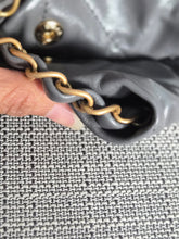 Load image into Gallery viewer, CHANEL 22 size Small in Grey Lambskin aged GHW with detachable pouch
