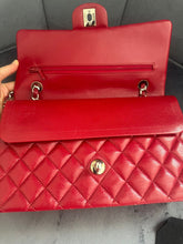 Load image into Gallery viewer, CHANEL 12A series 16 2012 Red Caviar SHW Medium Timeless ML Classic Double Flap Bag
