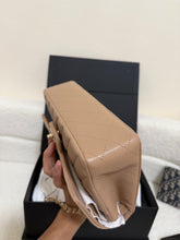 Load image into Gallery viewer, Chanel series 28 19B Collection 2019 Dark Beige Caviar Champagne GHW Timeless Classic Medium ML Double Flap Bag
