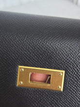 Load image into Gallery viewer, Hermes Noir/Black Epsom Leather GHW Kelly 28 stamp N 2010
